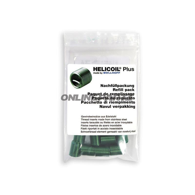 GEVIND REPARATION HELIP M9X1.25 LÆNGDE: 9.0 MM INDHOLD 10 STYKKER