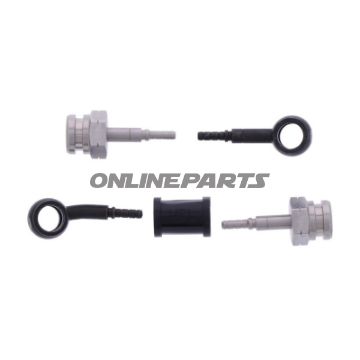 Bremsslange Stålflex Kit Tilslutning sort 2-delt