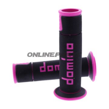 Gummigreb A450 sort/pink Domino D.22/26 mm åben