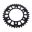 BAGESTE TANDHJUL ALUMINIUM 37 TANDAFSTAND 520 SORT JT INDVENDIG DIAMETER 100 BOLTAFSTAND 124