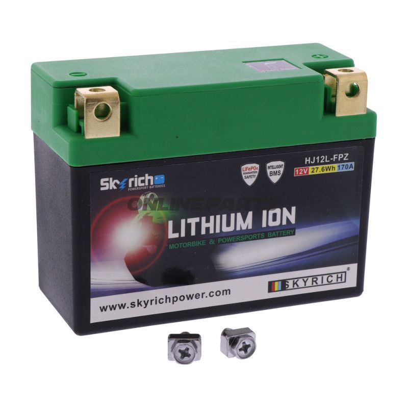 BATTERI MOTORCYKEL HJ12L SKYRICH LITHIUM ION