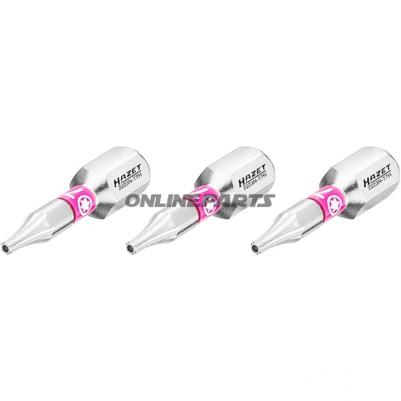 BIT TORX T7H 1/4Z 3 DELE 25 mm 1/4Z=6,3 mm