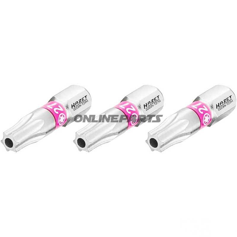 BIT TORX T27H 1/4Z 3 DELE 25 mm 1/4Z=6,3 mm