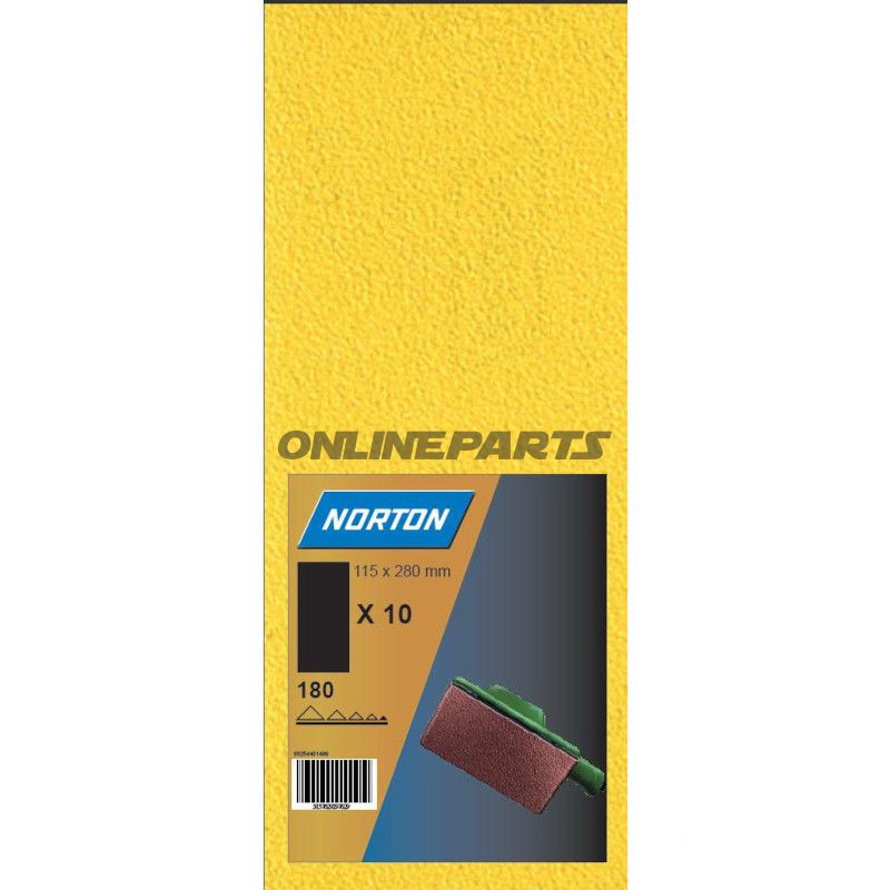 Sandpapirstrimler SB K220 10 stykker 115X280MM G131F uperforeret