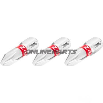 BIT KR SCHL PH2 1/4Z 3 STK 25 mm 1/4Z=6,3 mm
