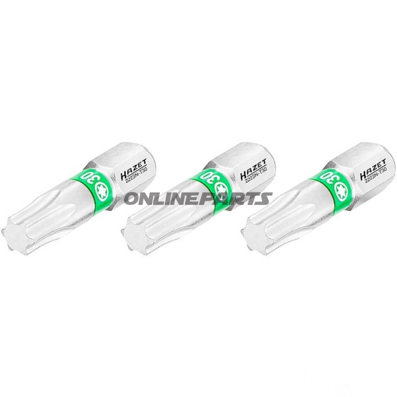 BIT TORX T30 1/4Z 3 DELE 25 mm 1/4Z=6,3 mm