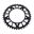 BAGHJUL ALUMINIUM 42 TANDAFSTAND 525 SORT JT INDVENDIG DIAMETER 120 BOLTAFSTAND 140