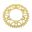 BAGHJUL ALUMINIUM 43 TANDAFSTAND 525 GULD JT INDVENDIG DIAMETER 110 BOLTAFSTAND 130