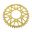 BAGHJUL ALUMINIUM 43 TANDAFSTAND 520 GULD JT INDVENDIG DIAMETER 080 BOLTAFSTAND 104