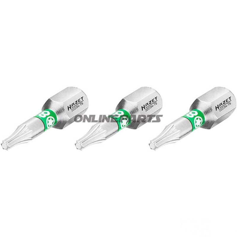 BIT TORX T8 1/4Z 3 DELE 25 mm 1/4Z=6,3 mm