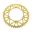 BAGESTE TANDHJUL ALUMINIUM 50 TANDHØJDE 520 GULD JT INDVENDIG DIAMETER 134 BOLT AFSTAND 150