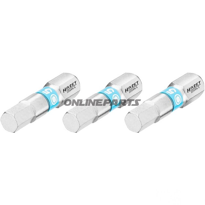 BIT INDEN 5 1/4Z 3 STK 25 mm 1/4Z=6,3 mm
