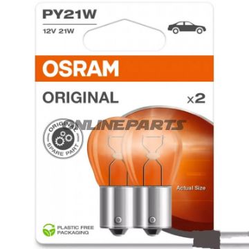 PÆRE 12V21W BAU15S OSRAM 2 BLI JMP 1590137