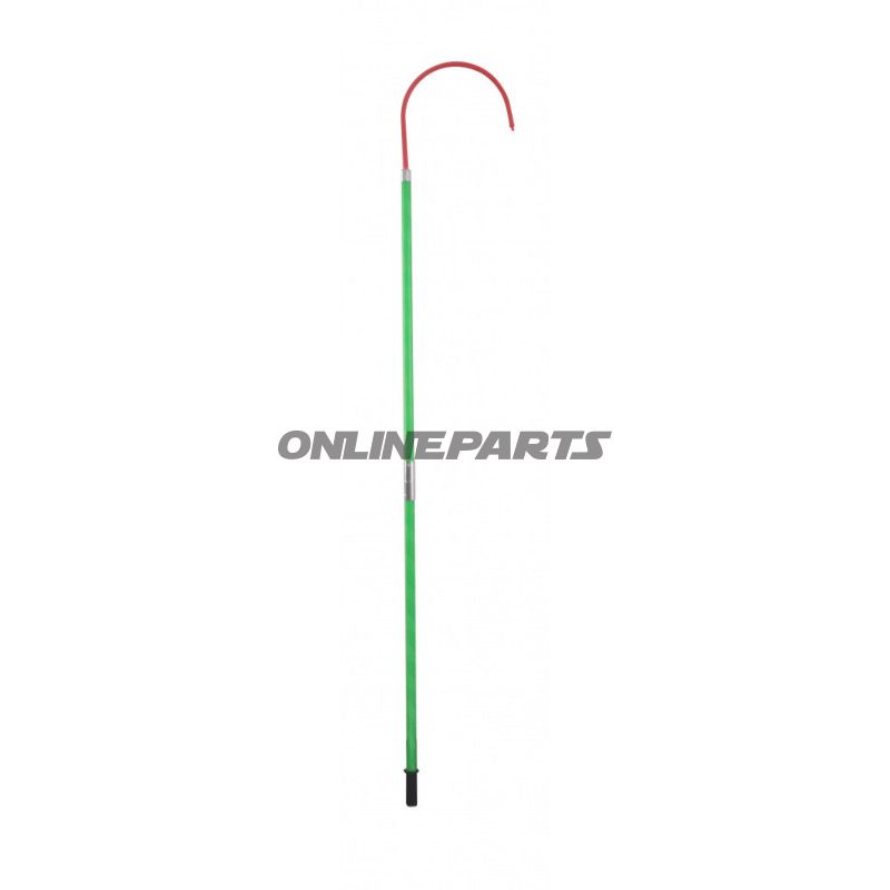 Redningsstang isoleret 2,30 m glasfiber