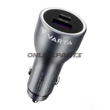 USB-KFZ-Ladeadapter Varta USB A QC / USB C PD 3A