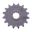 Tandhjul 16T pitch 420 fintandet indvendig diameter 17/20