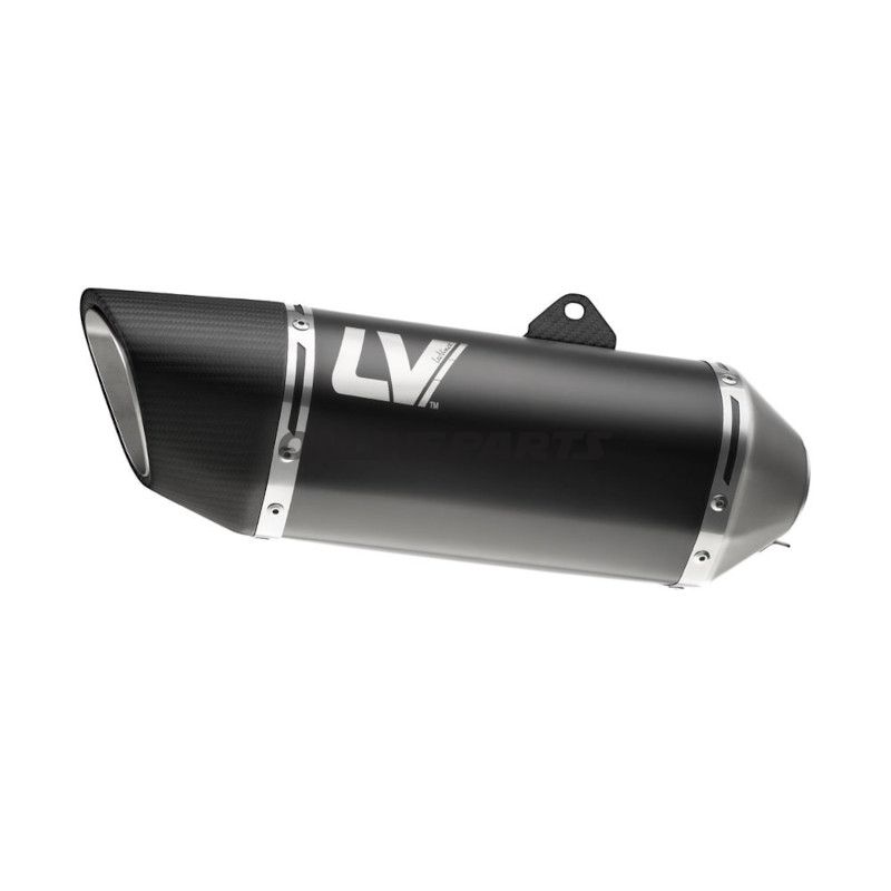 Lyddæmper Rustfrit stål LV-14 R Slip-On Black Edition