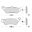 Bremseklods TRW MPN 787.02.77 MCB671PC PC organisk til gadebrug