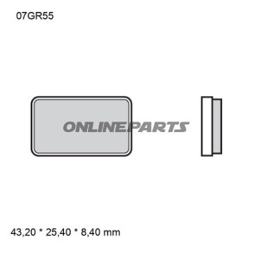 Bremseklodser Brembo Sinter SD 737.05.35