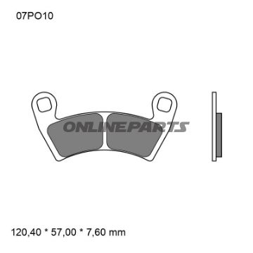 Brembo sintrede bremseklodser 737.08.87