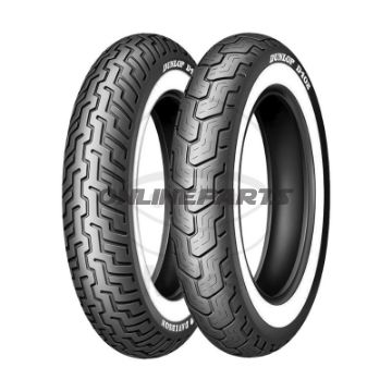 Dæk Dunlop D402 130/90 B16 72H TL White Wall