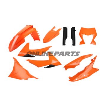 Plastikkit Polisport orange/sort 716.40.58
