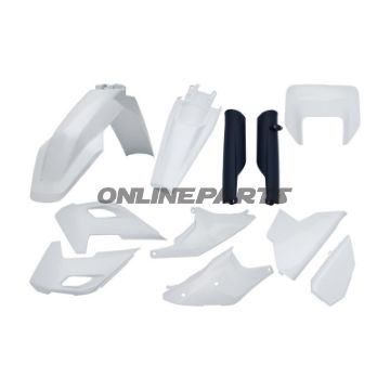 Plastikkit Polisport hvid/blå 716.40.84