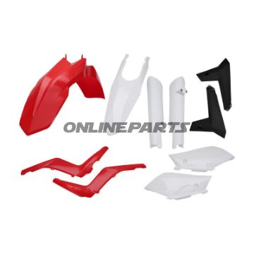Plastikkit Polisport rød/hvid/sort 716.40.96